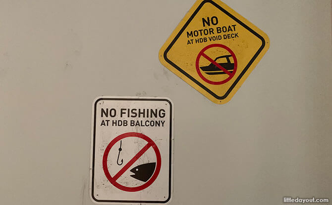 No Fishing at HDB Balcony