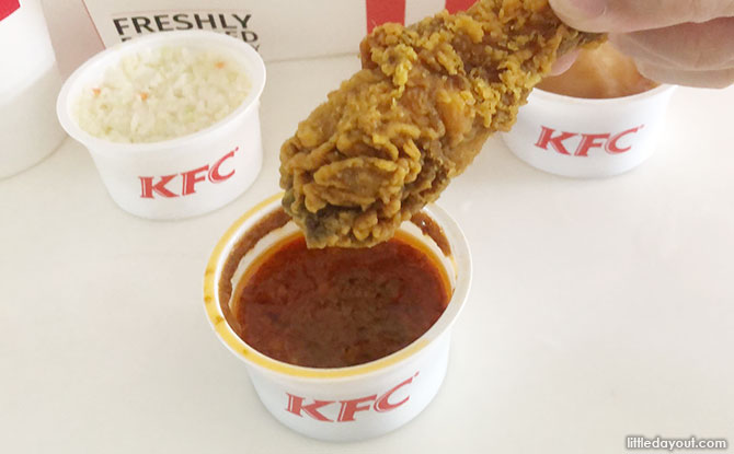 KFC Satay Crunch: Chicken Dipped In Peanut Sauce