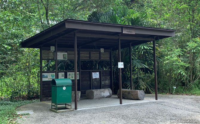 Shelters at Kranji Marshes