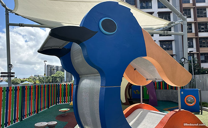 Bartley GreenRise Playground: Cherry Trees & Birds 8 bluebird