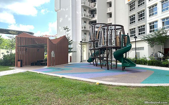 Playgrounds of barrels at Bedok South Horizon