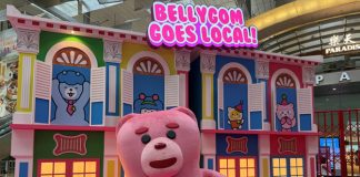Bellygom Goes Local At Changi Airport: Singapore Adventure With The Pink Bear From 13 Mar To 3 May