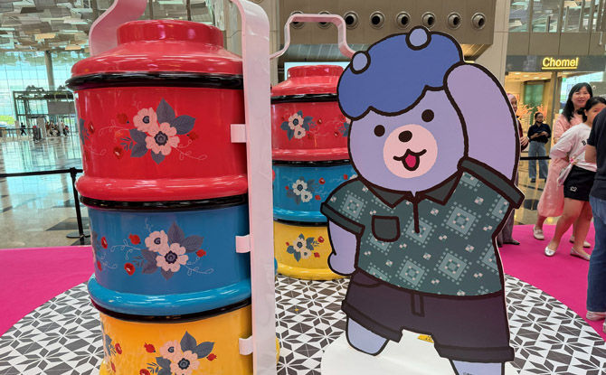 Bellygom Goes Local At Changi Airport: Singapore Adventure With The Pink Bear From 13 Mar To 3 May 7 Find Bellygom and Get a Surprise!