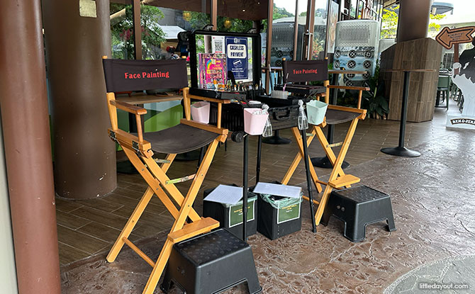 face painting station