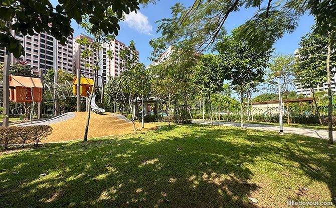 Buangkok Square Park Playground: A Village-themed Play Area
