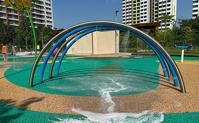 Water jet tunnel at Buangkok Square Water Park