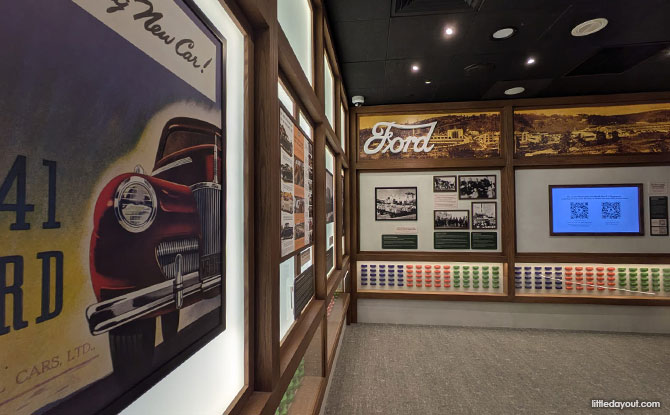 Bukit Batok Library: Immersive Experiences Beyond Books 3 History wall featuring the Former Ford Factory at BB Public Library
