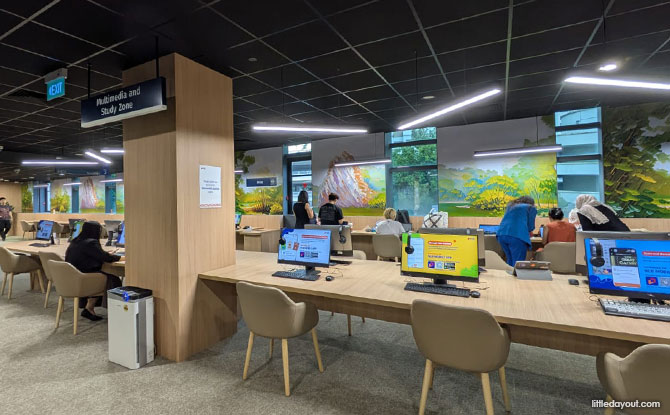 Bukit Batok Library: Immersive Experiences Beyond Books 17 Multimedia stations at the Bukit Batok Public LIbrary