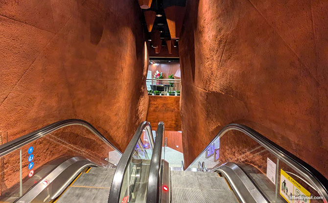 Bukit Batok Library: Immersive Experiences Beyond Books 1 Escalator