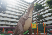 Dinosaur Statue Playground at Kim Keat