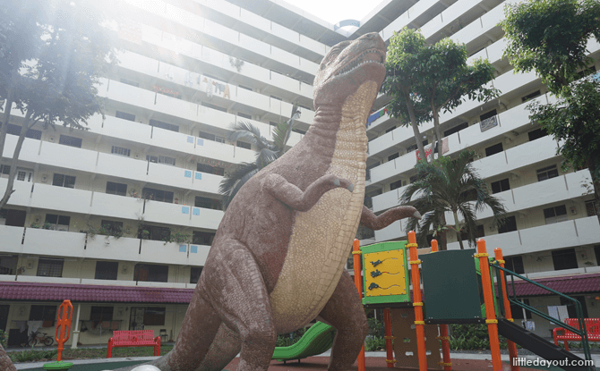 Dinosaur Statue Playground at Kim Keat