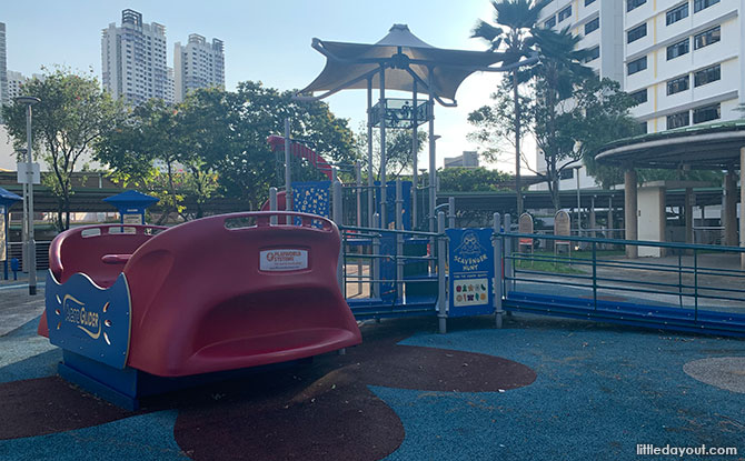 Ramps at the Playing at the Ghim Moh Market Playground