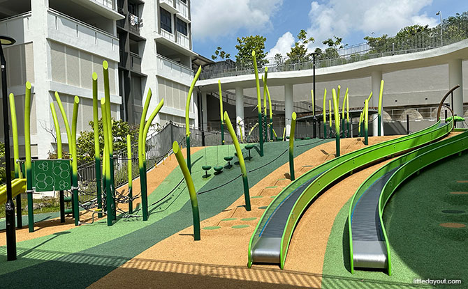 Canberra Vista Playground: Roller Slides on the Slopes