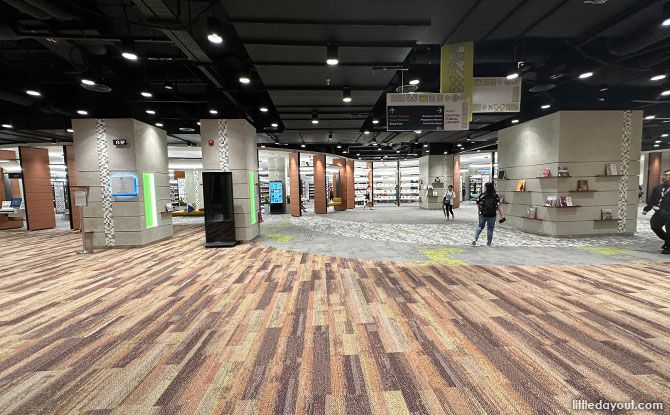 Central Public Library, located in the basement of the National Library Building at Victoria Street