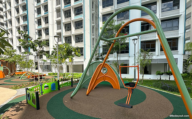 Cocoon Swings and Play Area for Younger Kids