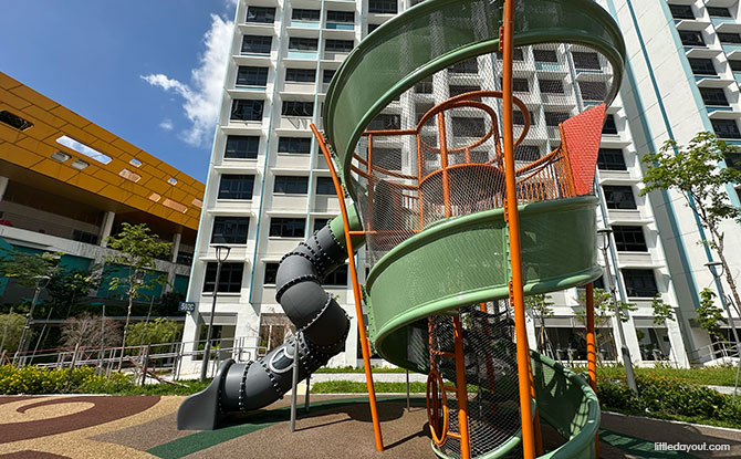 Champions Bliss Playground: Spiral Tower & Cocoon Swings