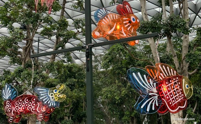 Moonlit WonderLantern: Giant Animal Lanterns At Canopy Park, Jewel Changi Airport 2 Lanterns at Petal Garden, Canopy Park