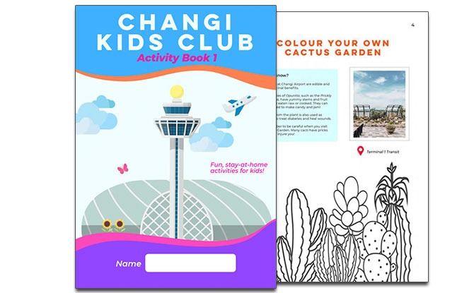 Changi Kids Club activity book