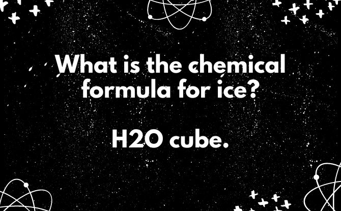 What is the chemical formula for ice?