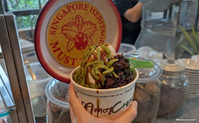 Food Republic Mandai: 20+ Stalls At Heritage-Inspired Mandai Wildlife Reserve Food Court 8 Old Amoy Chendol (First stall in Food Republic)