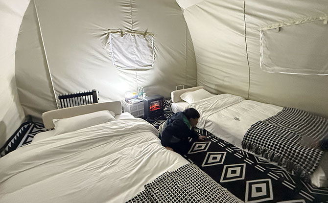 Chengdu With Kids: 8D7N Family-Friendly Holiday – More Than Just Pandas 21 Inside Deep Breathes tent