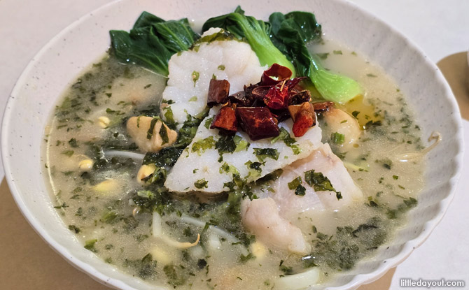 Mains: Sauerkraut Fish Udon and Chen's Mapo Don