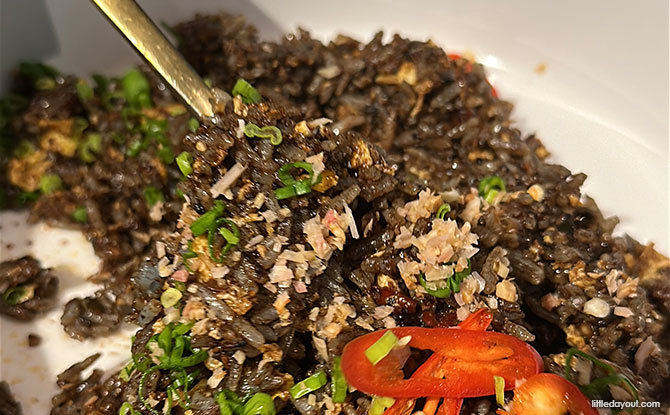 Cherki Restaurant: A Modern Take On Peranakan Food At Singapore Chinese Cultural Centre 4 Buah Keluak Fried Rice with Egg