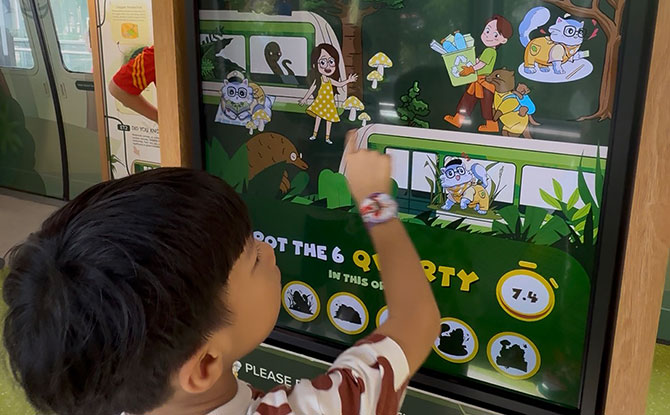 City Square Mall Playground: Community Play Space At City Green 8 Inside the train at City Green