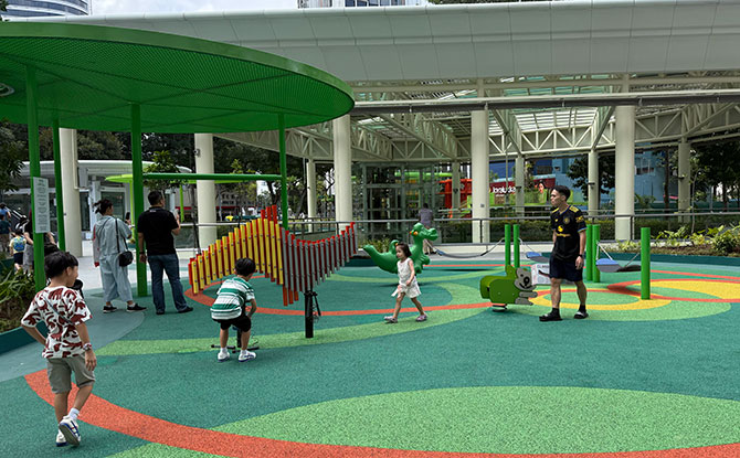 City Square Mall Playground: Community Play Space At City Green 6 Toddler Friendly Playground: Musical and Sensory Play Near the Mall Entrance