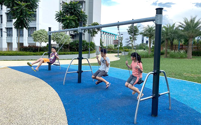 Swings at Clementi NorthArc