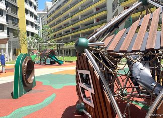 Clementi Peaks Playgrounds: Wagon-Shaped Huts & More Clementi Peaks Playgrounds: Wagon-Shaped Huts