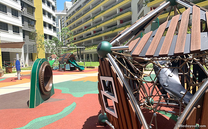 Clementi Peaks Playgrounds: Wagon-Shaped Huts