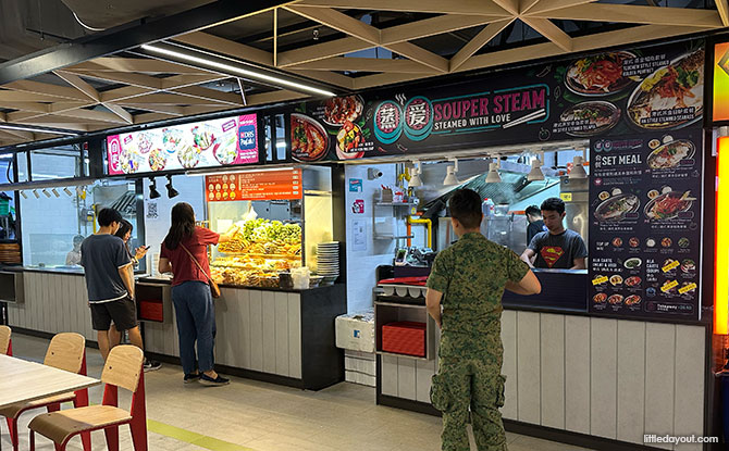 Muslim food stall and yong tau fu stall