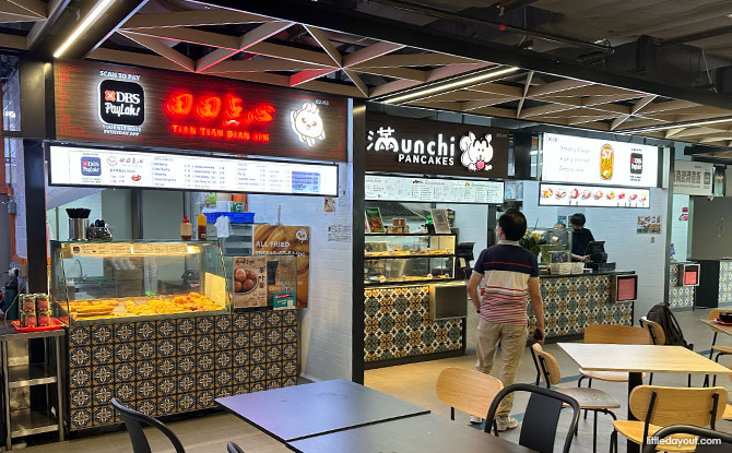 Dim sum, nasi lemak stall