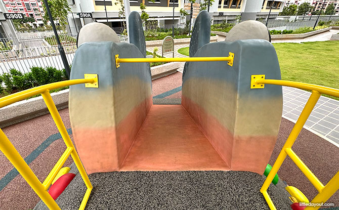 Costa Grove Playgrounds: Lobster Play, Mudskipper Slide & More 9 The other mudskipper is a slide