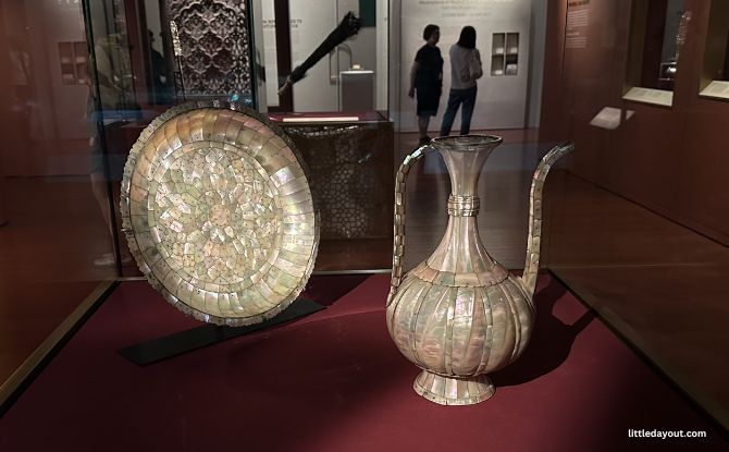 Crosscurrents: Islamic Art From Musée Du Louvre At The ACM 3 mother-of-pearl ewer and basin