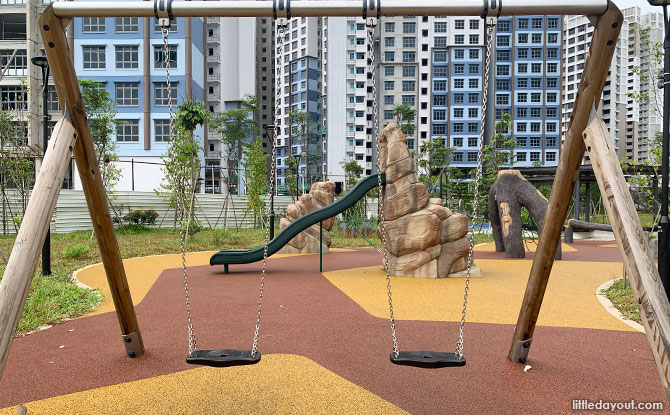 Swings at the Northshore Drive Playground