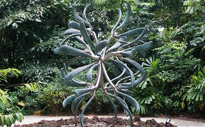 Sculpture at the Entrance to The Rain Forest, Singapore Botanic Gardens