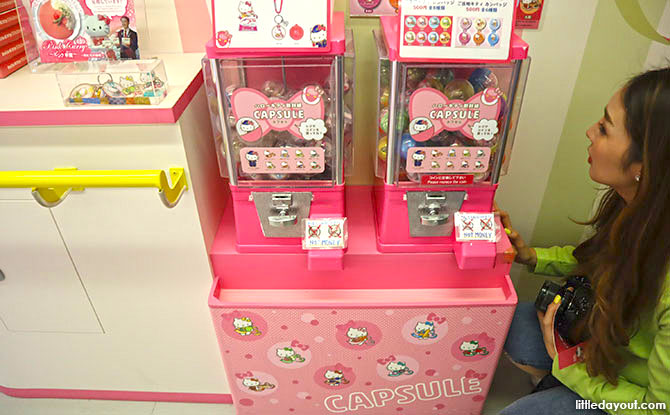 Hello Kitty Merchandise on the JR Train