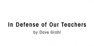 Foo Fighters’ Dave Grohl Pays Tribute And Makes An Impassioned Case For Teachers