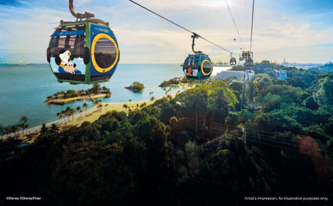 A Magical Island Adventure: Let’s Set Sail With Disney Cruise Line At Sentosa With 7 Special Experiences 2 Singapore Cable Car - Sentosa Line