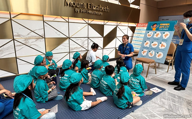 Doctor For A Day At Mount Elizabeth Hospital Review 1 Getting scrubbed in at the Urgent Care Centre