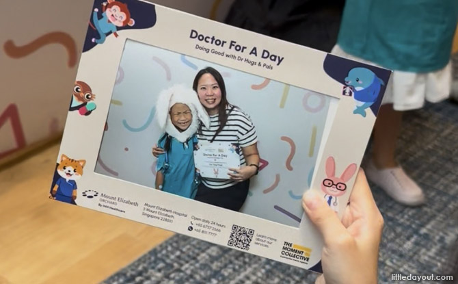Doctor For A Day At Mount Elizabeth Hospital Review 10 beautiful photobooth set up with cute props for the children and parents to remember the time spent together at the experience.