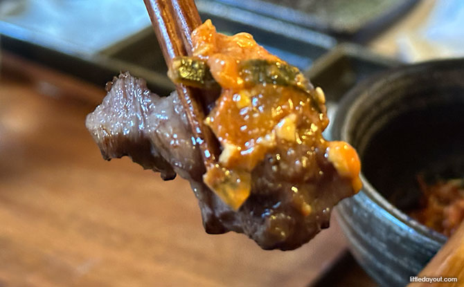 DRIM Gold: Korean Dining & Barbeque With Premium Meats At WEAVE RWS 6 Tofu Watersnail GangDoenJang