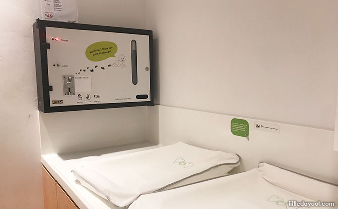 Diaper Changing Room at Ikea Tampines