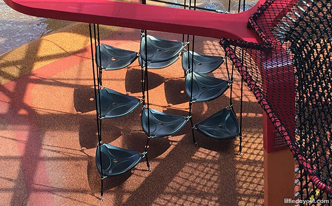 Seats and Climbing Structure at Jem Play Playground