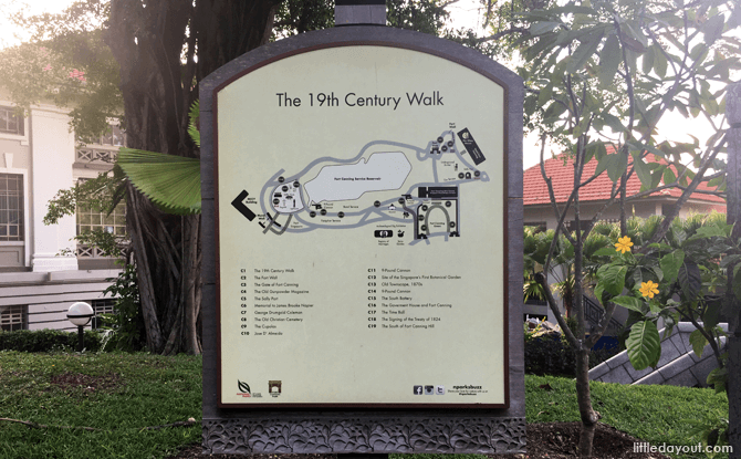 19th Century Walk - History Trail, Fort Canning Park