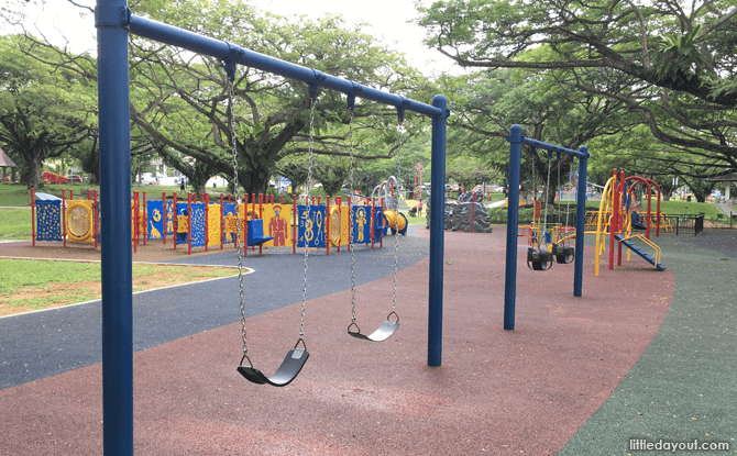 Swings at Pasir Ris Park Playground