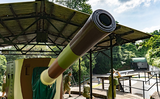 6-inch Breech Loading (BL) Gun Emplacement with Underground Magazine