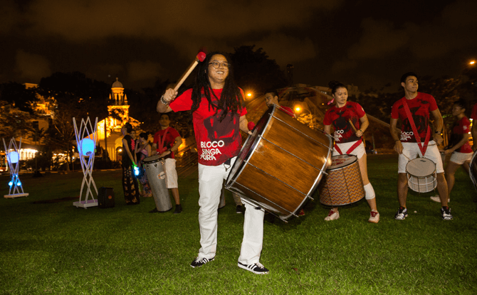 Bloco Singapura at the Singapore Night Festival 2014